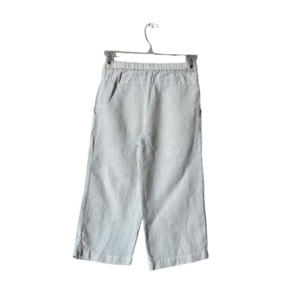 Zara Girls Linen Wide Leg Pants Size 6 Beachy Lagom Bohemian - Picture 4 of 8